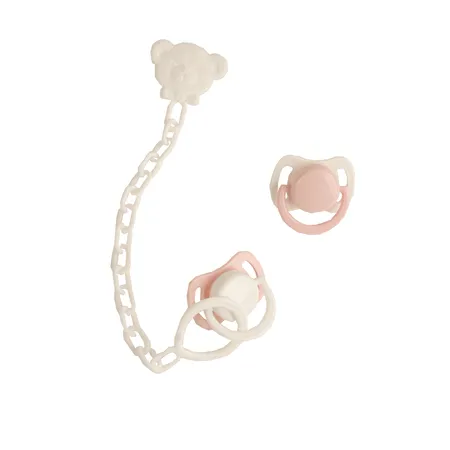 Schildkröt Puppenschnuller-Set 2-teilig, rosa