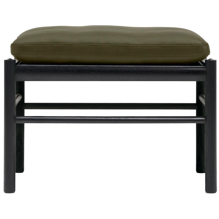 Carl Hansen & Son OW149F Colonial Ottoman zwart eiken loke 7240