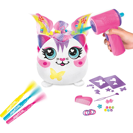 Airbrush Plush Hair'iffic Squish Pal 17 cm – flere varianter - assorteret