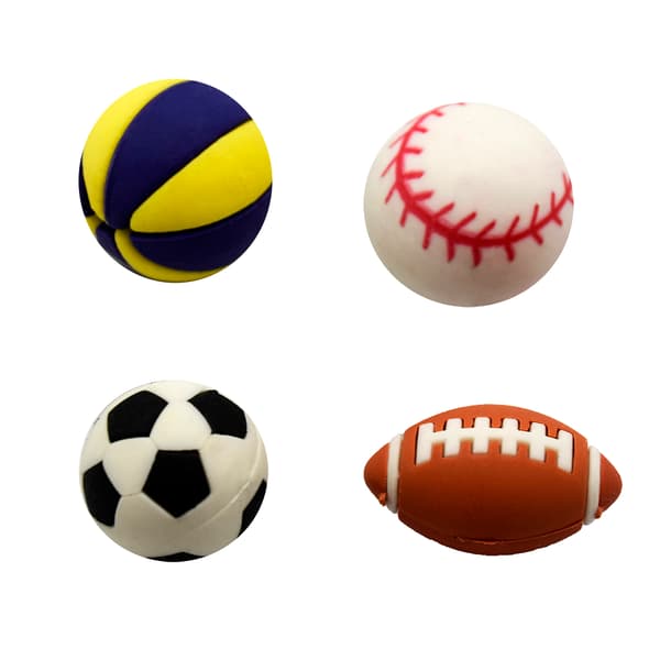 Viskelær Baller 4-pack