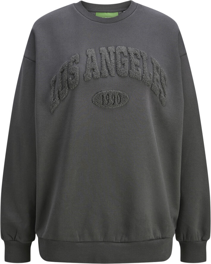 JJXX JXLIVA LOOSE LS PRINT CREW SWT Thunderstorm