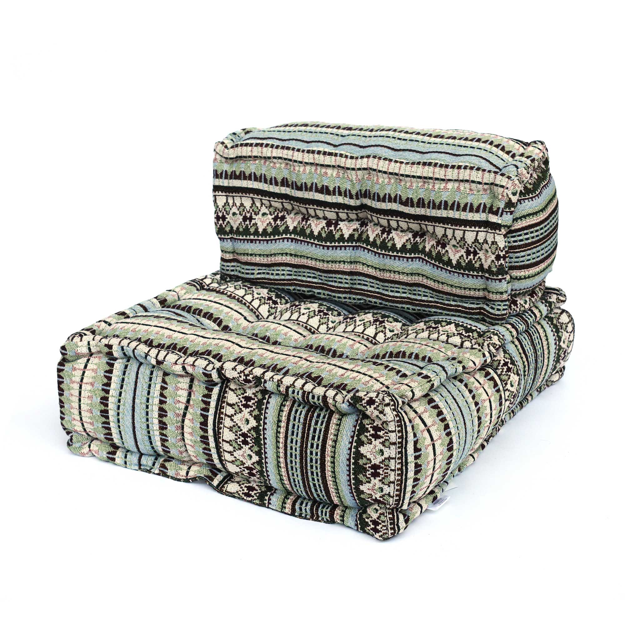 Bodensessel 'Menexia', aus 2 Kissen, multicolor, B 60 cm, L 70 cm, H 40 cm von fischer's lagerhaus