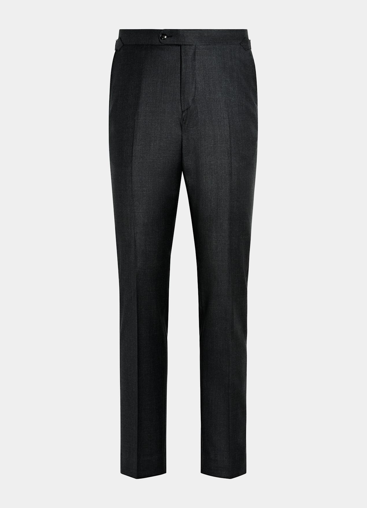 Costume Havana coupe Tailored gris foncé à carreaux