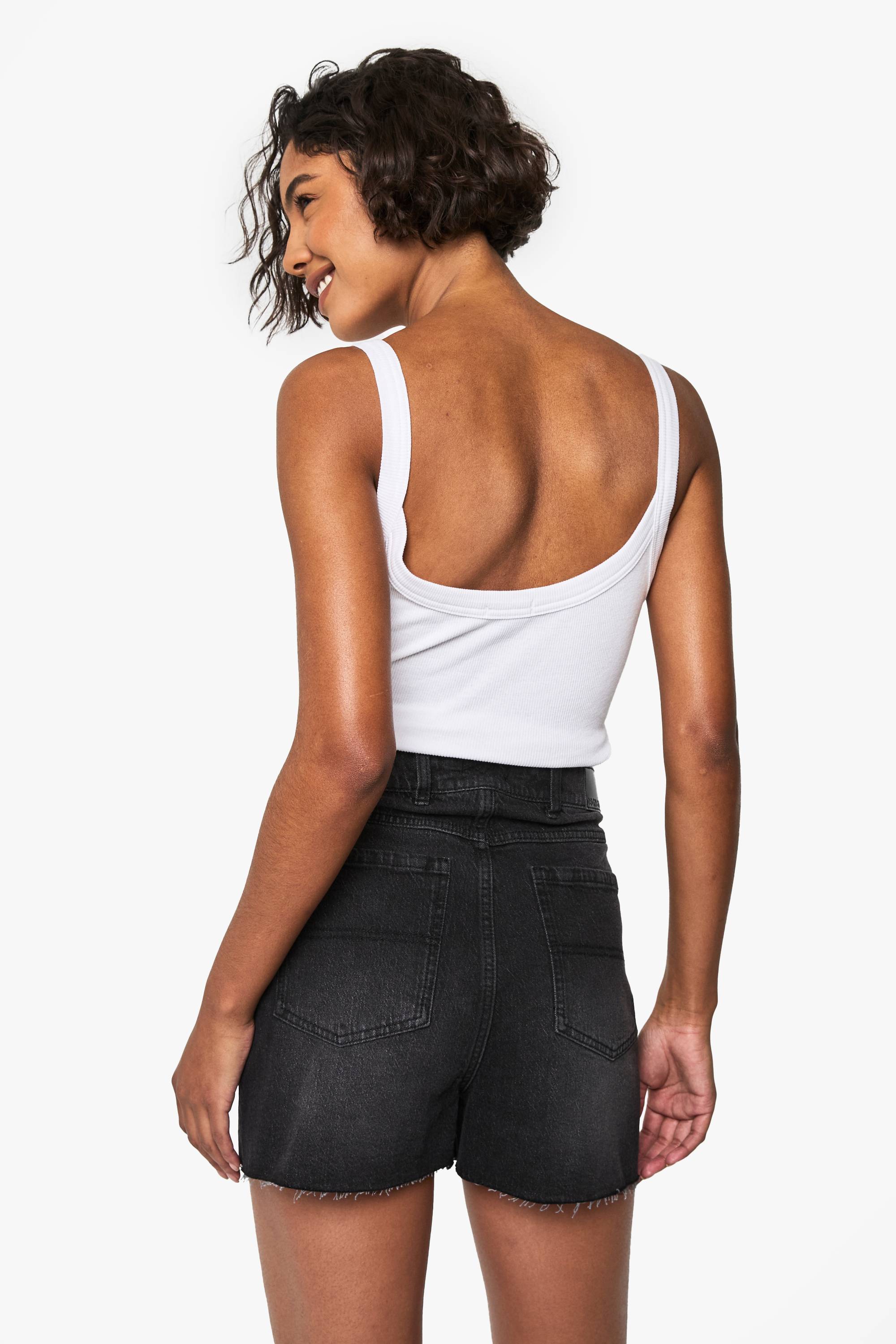 boohoo Tall Denim Mini Short