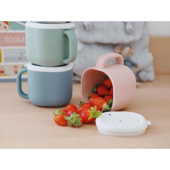 Snack Box silicone   Sage Green        de               Béaba