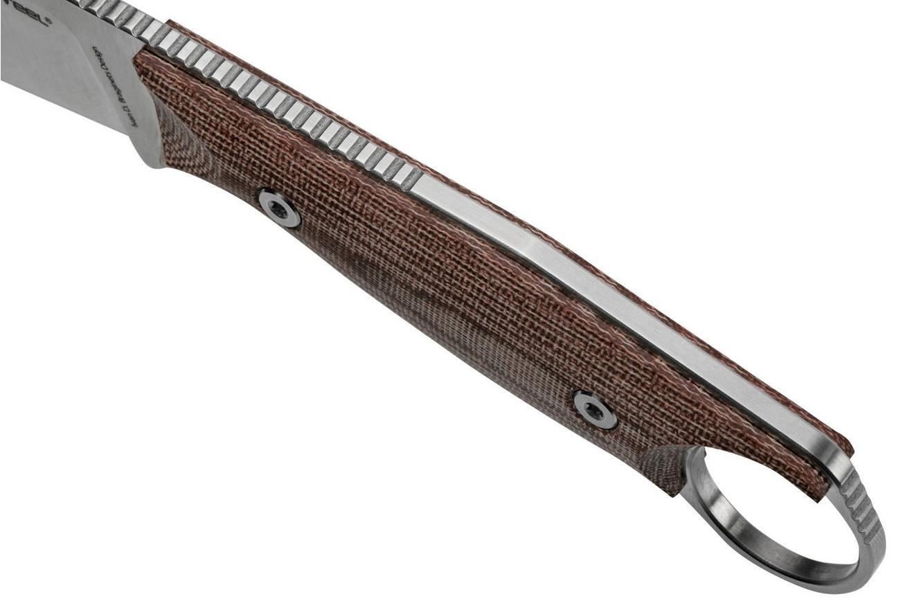 Real Steel Furrier Skinner Red Micarta 3611RM vaststaand mes, Ivan Braginets design