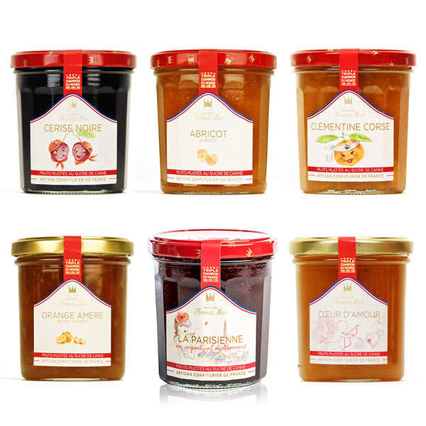 Assortiment découverte des confitures Francis Miot