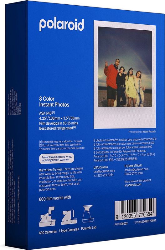 Polaroid Originals - Color 600 Film - 8 Instant Photos - Kleurfilm