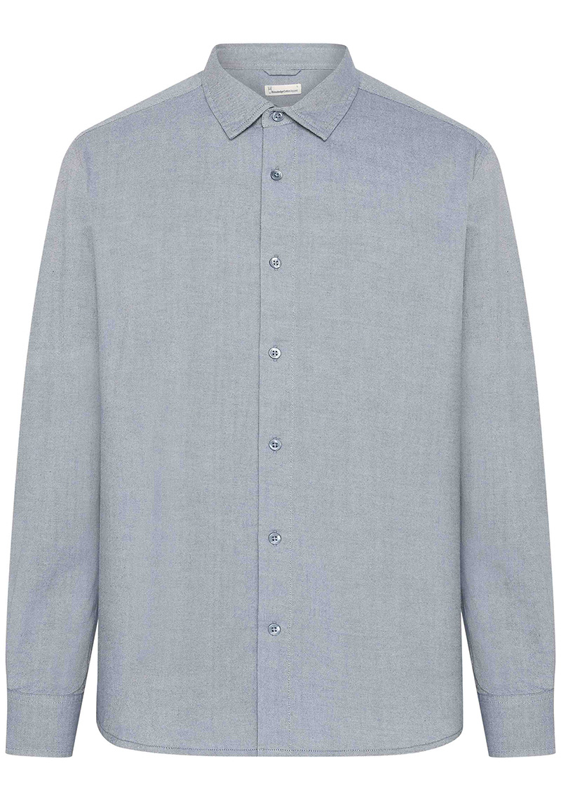 Knowledge Cotton Apparel Flanellhemd Light Twill Shirt Vintage Indigo