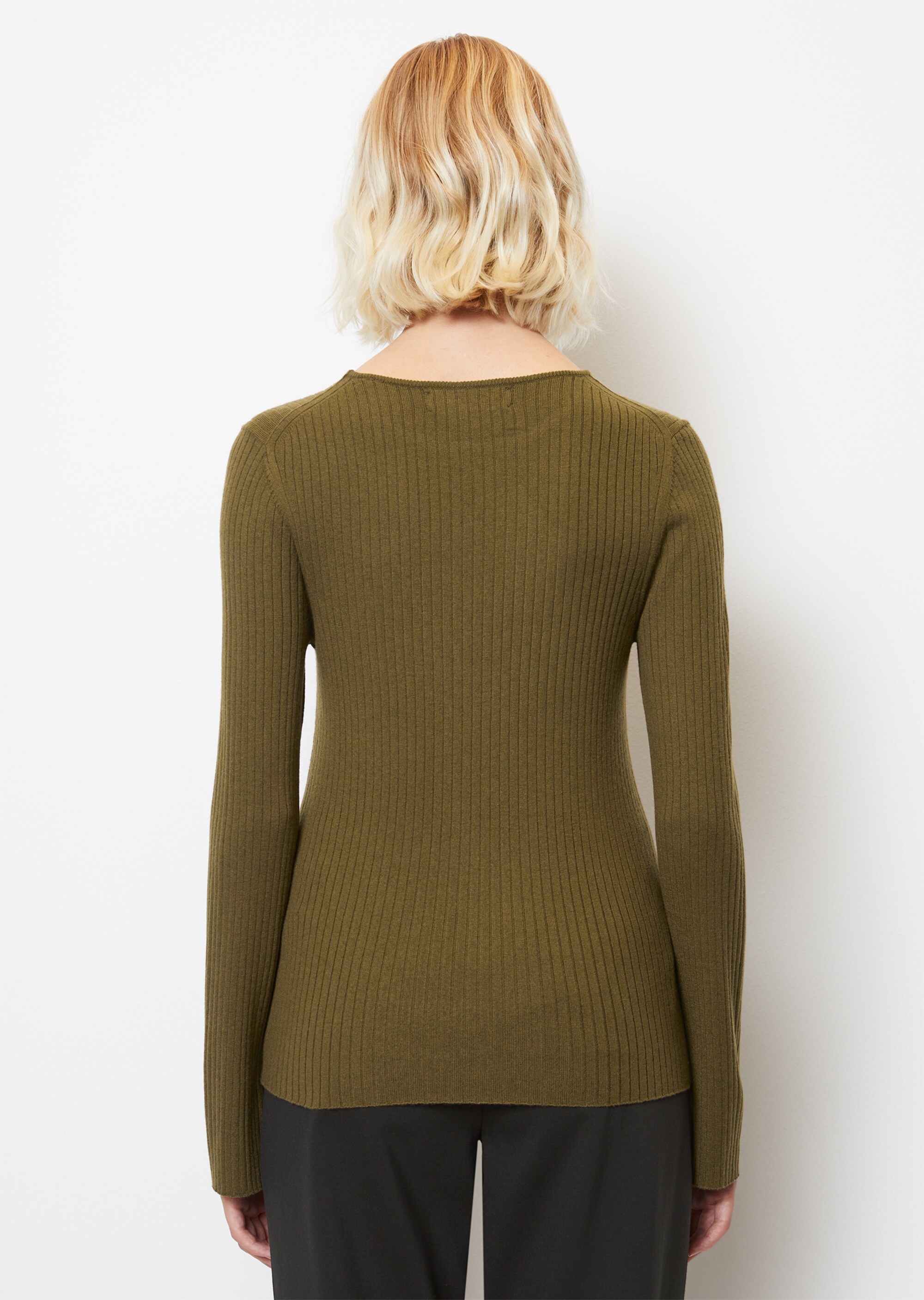 Feinstrickpullover slim aus softem Wolle-Viskose-Kaschmir-Mix