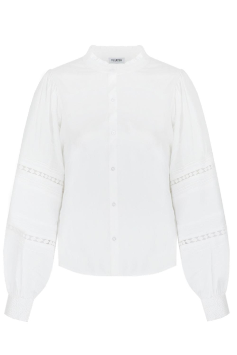 Fluresk witte dames blouse