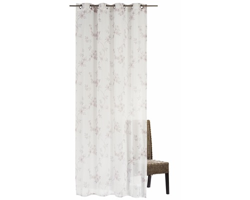 Sjaal met oogjes Kyoto gebroken wit 140x255 cm
