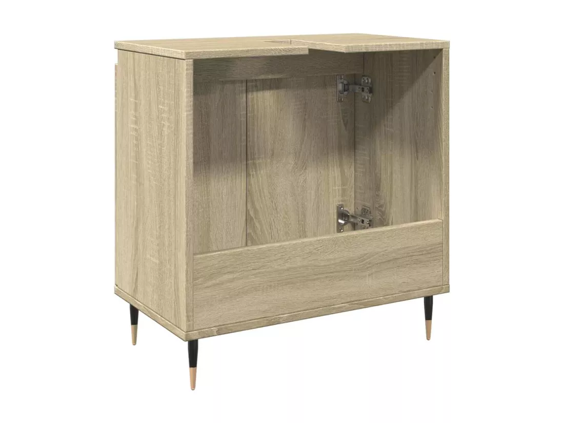 Armoire de bain chêne sonoma 58x33x60 cm bois d'ingénierie