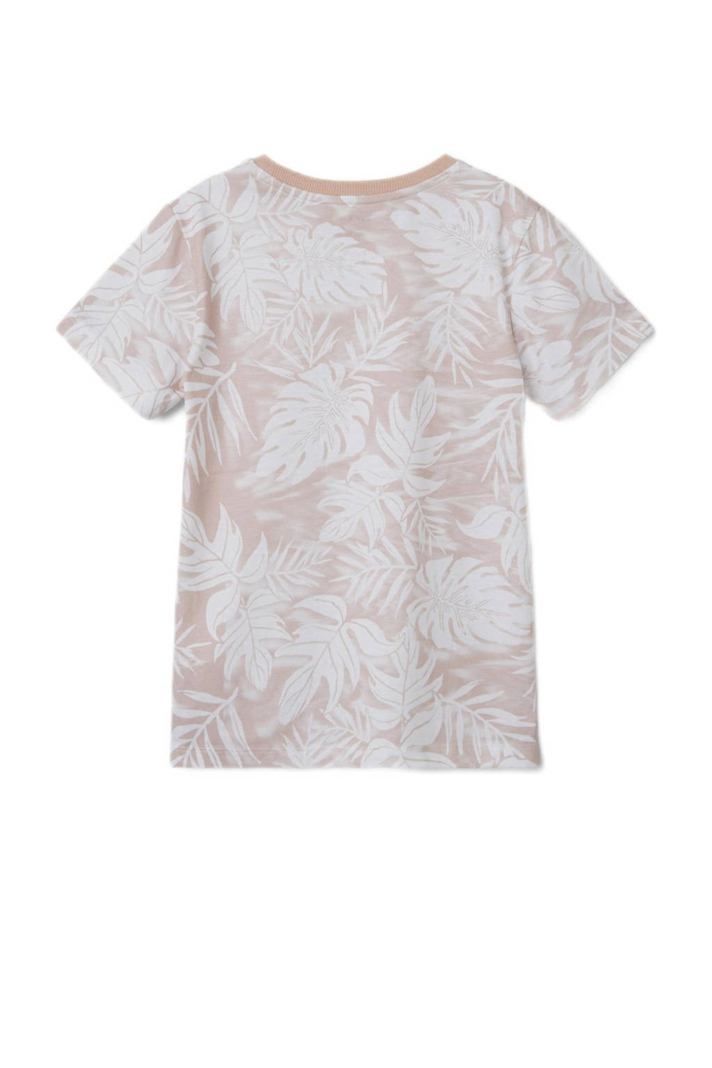 NAME IT T-shirt NKMFILES met all over print perzik/wit