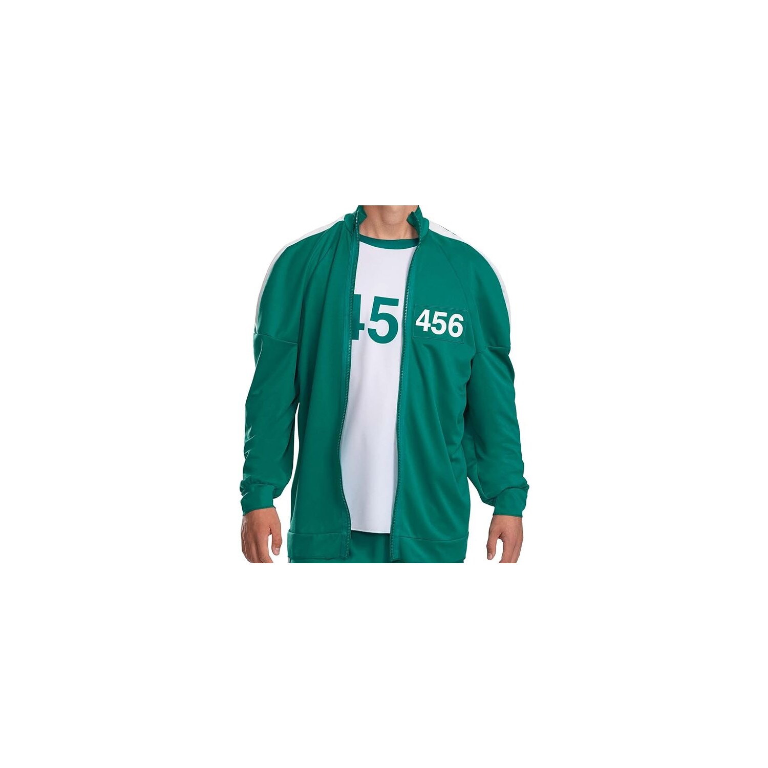 Squid Game Spieler 456 Kostüm, Trainingsanzug mit Jacke
