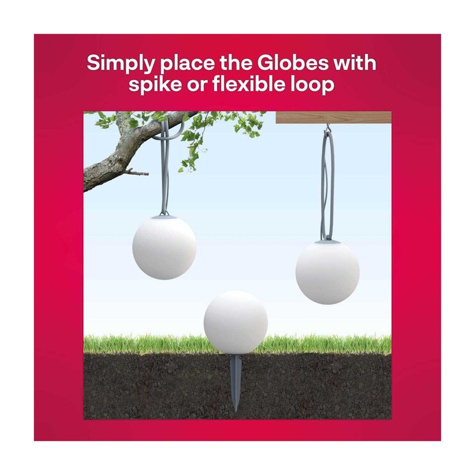 INNR - 2x Smart Outdoor Globe Light-bundtet - 3 globusser - Bundle