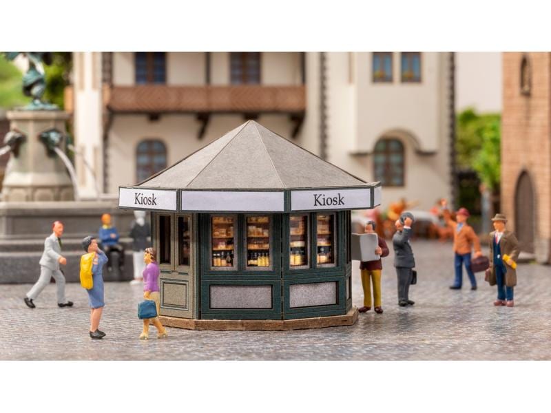 NOCH Kiosk H0 Kiosk Lasercut Mini Bausatz für Ihr Diorama