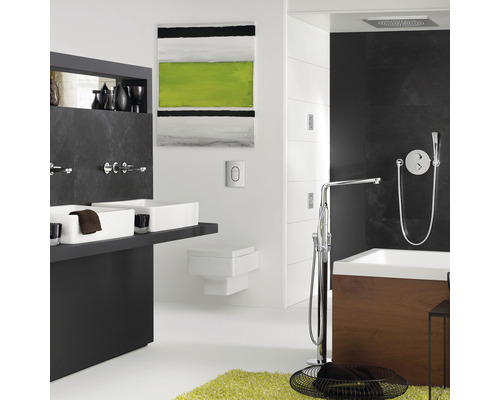 GROHE Arena Cosmopolitan bedieningsplaat, matte chromen afwerking / matte chromen drukknop 38844P00