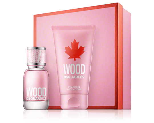 Dsquared² Wood pour Femme Set mit Body Lotion 30ml-50ml