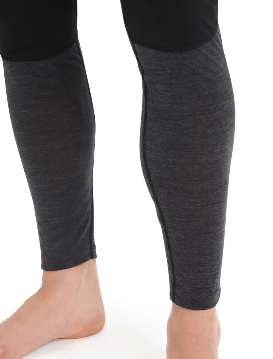 Icebreaker Men's 125 ZoneKnit™ Leggings Black/Jet Heather/CB