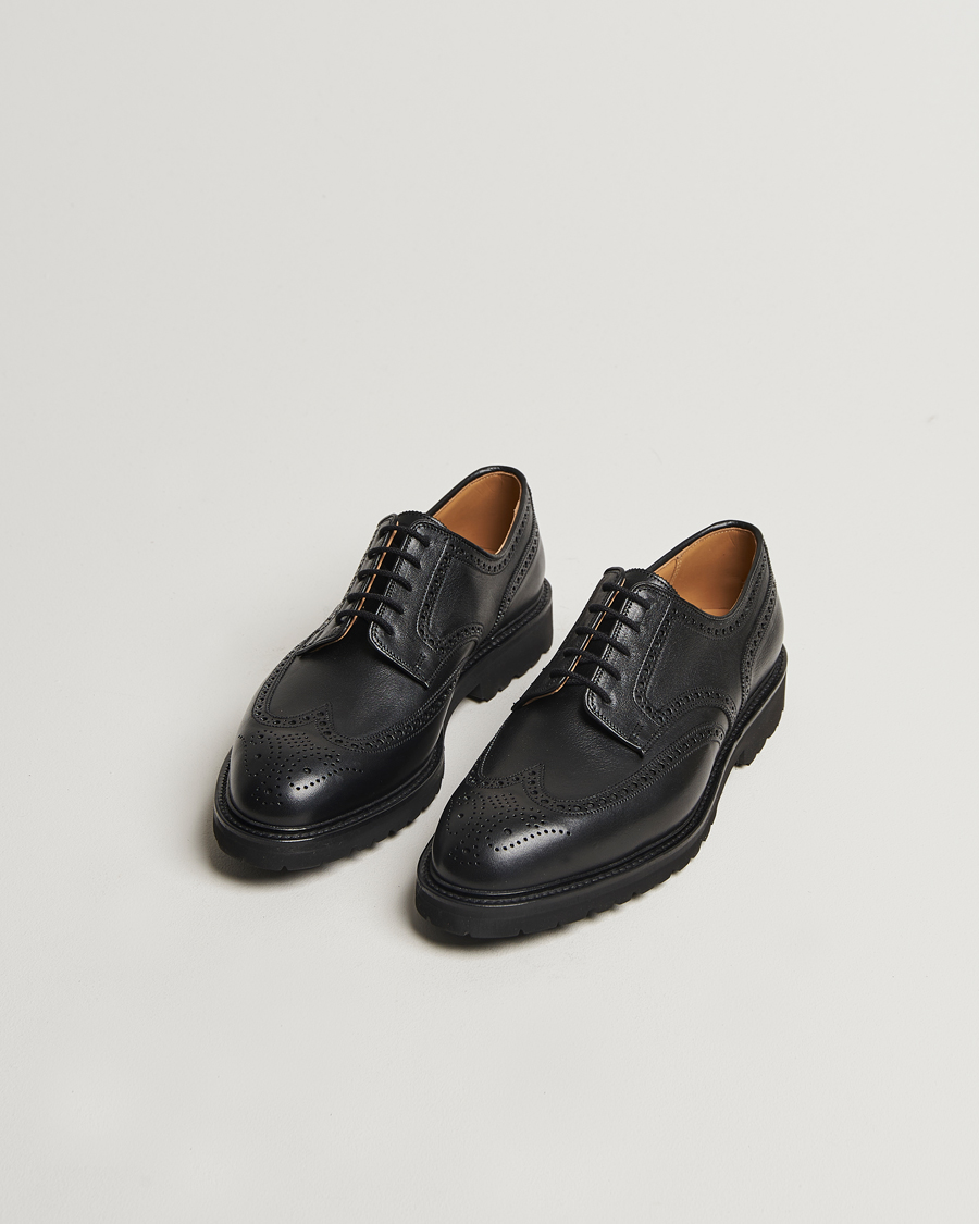 Crockett & Jones Pembroke Milled Grain Vibram Vi-Lite Black