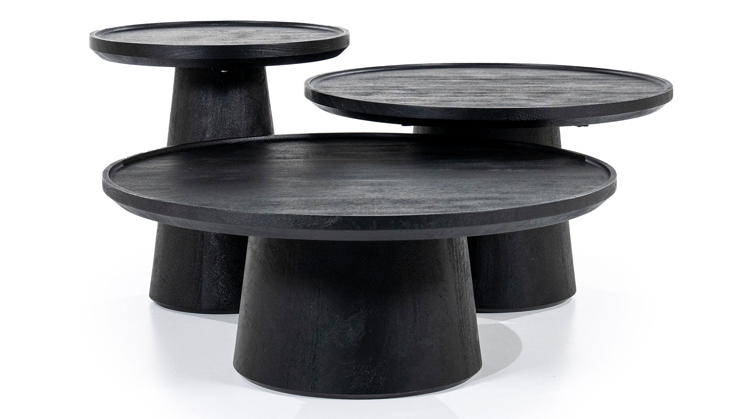 Bijzettafel 95651 - zwart Ron ⌀46  x H49 cm