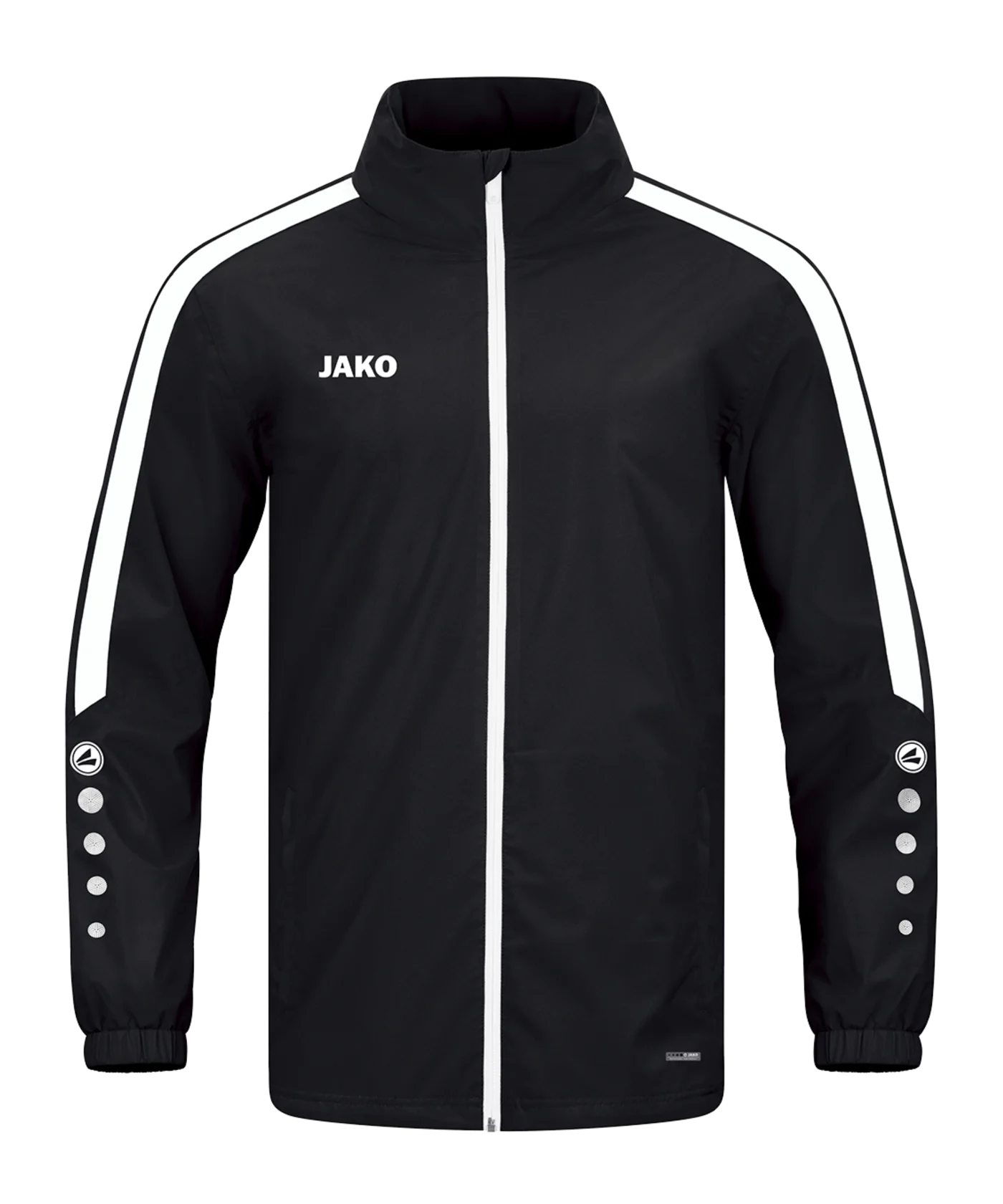 JAKO Power Allwetterjacke Schwarz Weiss F800