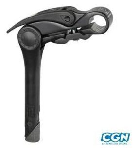 potence reglable plongeur d22.2 alu noir ouvrable 0 a 70° (cintre 25.4)