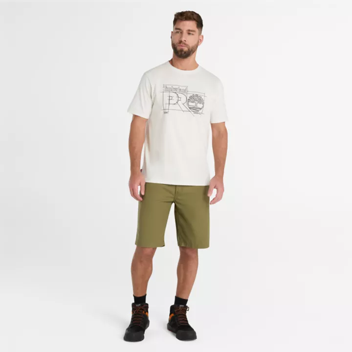 T-shirt Timberland PRO Innovation Blueprint pour homme en blanc