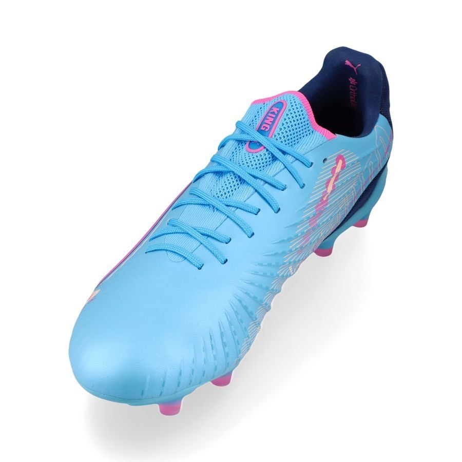 PUMA King Ultimate FG/AG Volume Up - Bleu/Poison Pink/Bleu