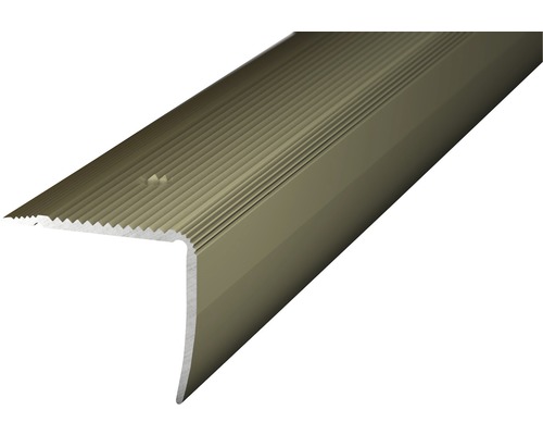 Traprandprofiel, aluminium/roestvrij staal, mat, geperforeerd, 35 x 30 x 1000 mm