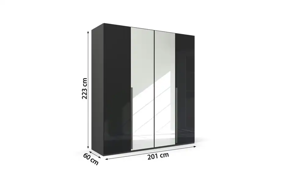 Drehtürenschrank 4 Stück 201 cm