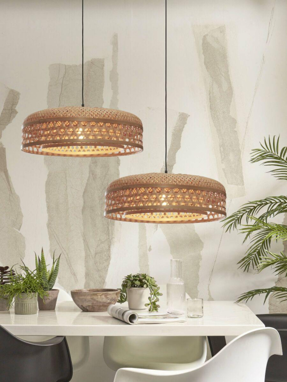 Good&Mojo Ubud hanglamp Ø60 zwart/naturel
