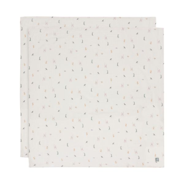 Jollein Jungle Jambo Large Multidoek - 2 Pack - 115 x 115 cm - Hydrofiel