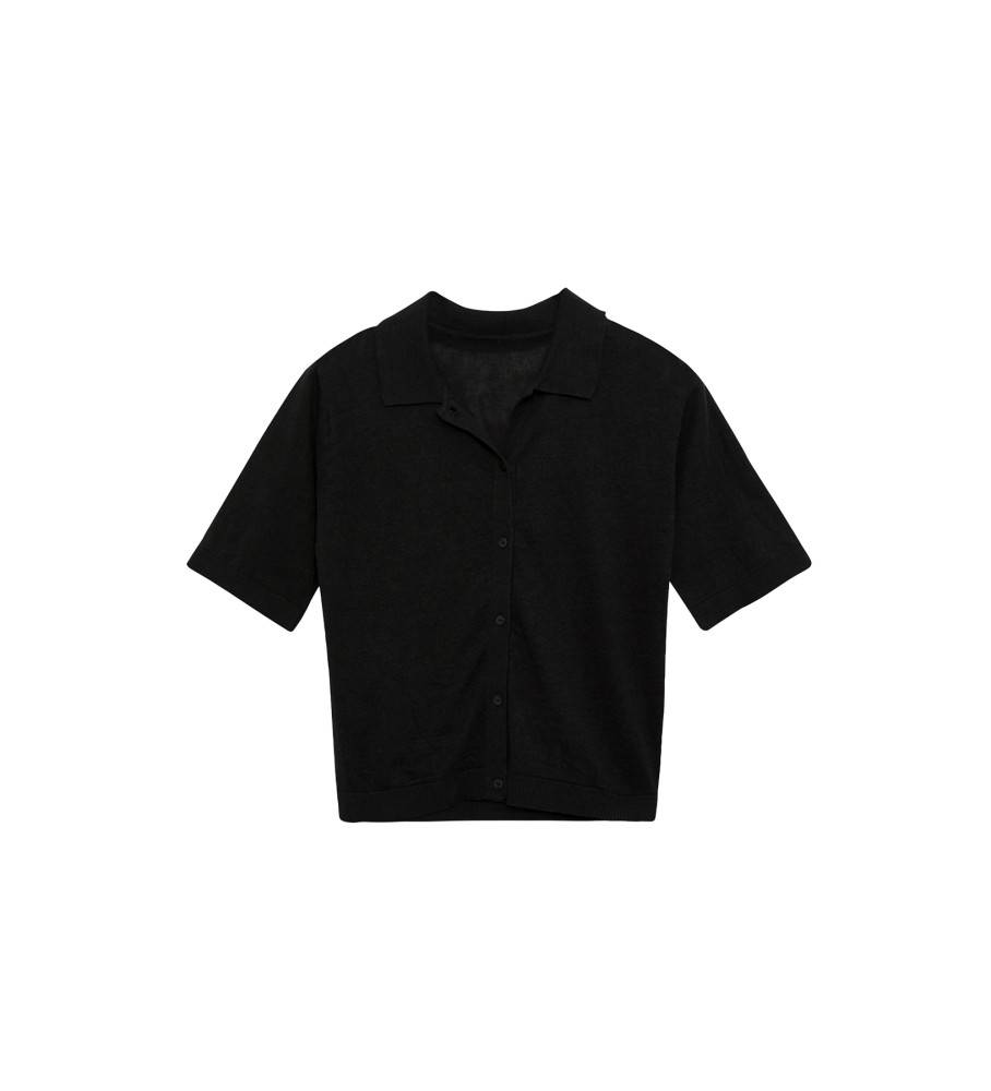 Camisa feminina ECOALF Juniperalf, preta