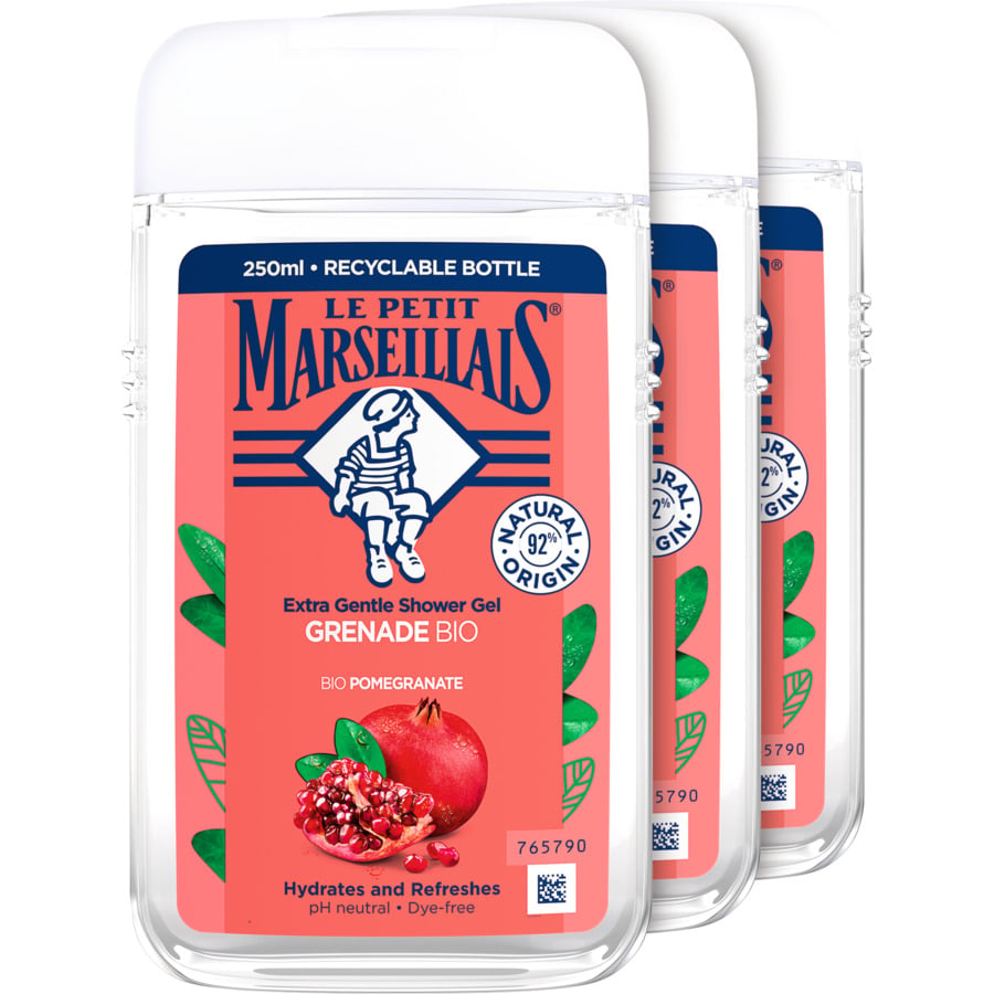 Le Petit Marseillais Duschgel Mandarine und Bio Limette 3 x 250 ml