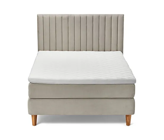 Boxspringbett, ca. 160 x 200 cm, beige