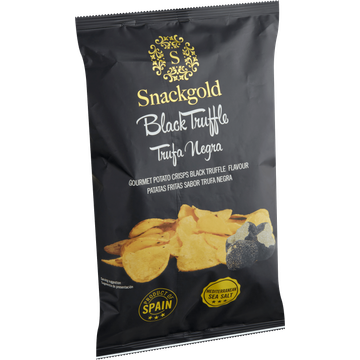 Snackgold Gourmet Potato Crisps Black Truffle Flavour 125 g