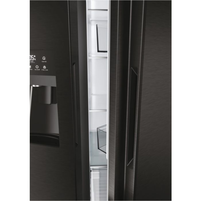 Haier Side-by-Side 90 SERIE 5 HSR5918DIPB Schwarz - Interner Wassertank