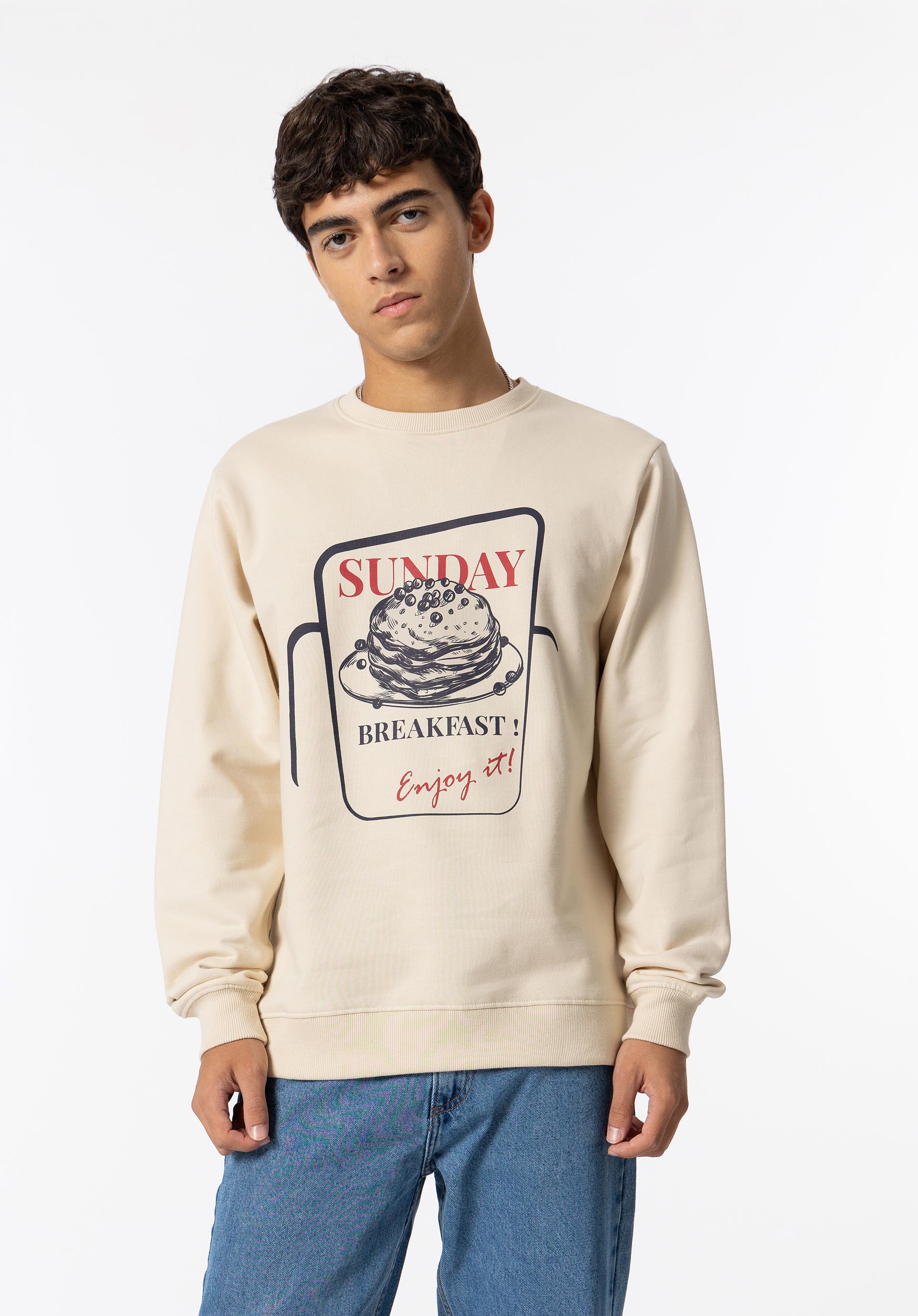 Sweatshirt com Estampado Frontal
