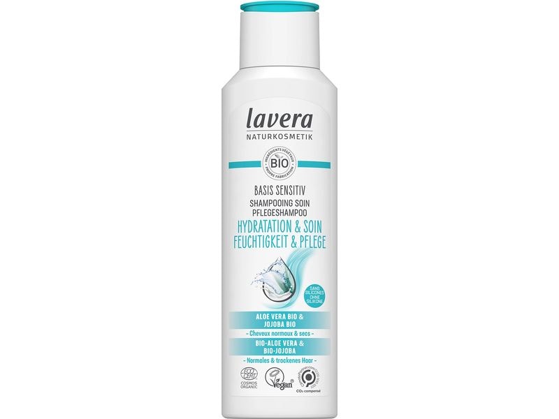 Lavera Shampoo Basis Sensitiv Feuchtigkeit und Pflege 250 m Natürliches Haarshampoo für intensive Feuchtigkeitspflege