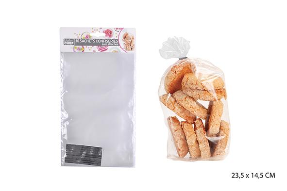 SACHET COOKIES 23.5X14.5CM X10PCS