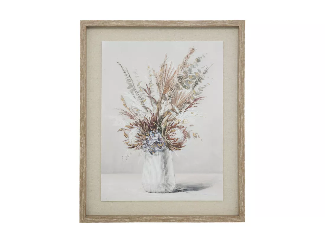 Tableau Toile murale imprimée et encadrée Bouquet champêtre 40 x 50 cm
