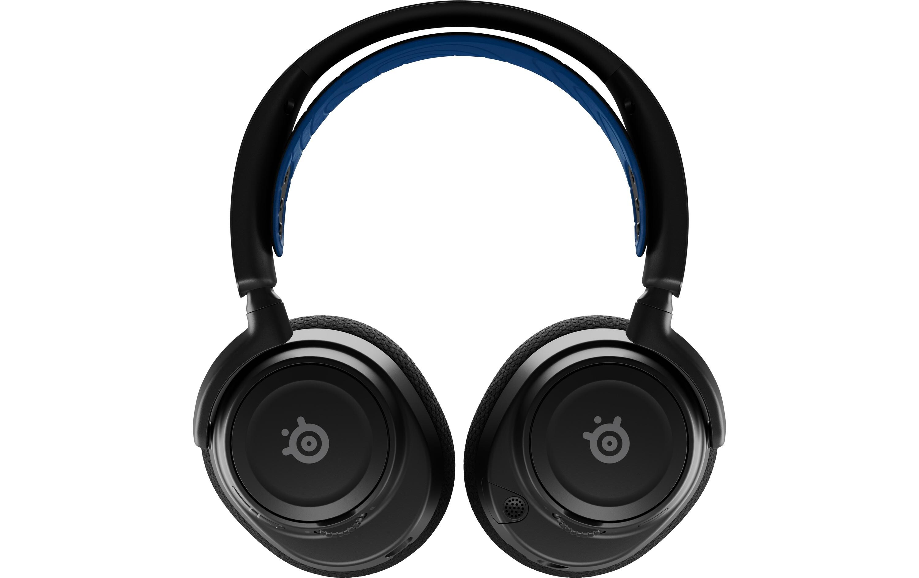 Headset Arctis Nova 7P Blau/Schwarz<br>Kabelloses Gaming-Headset mit Surround-Sound