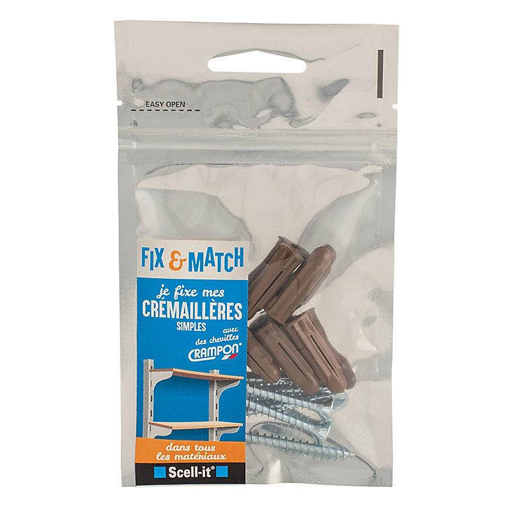 Kit de fixation crémaillères simples Scell-It 