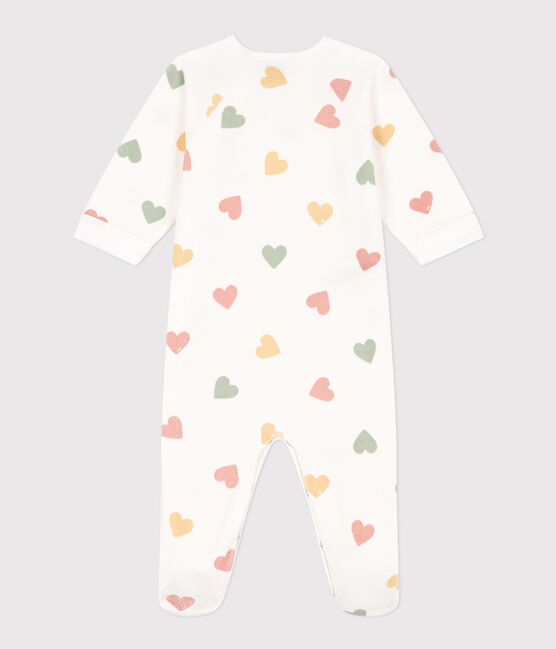 Pyjama bébé coeurs multicolores en velours