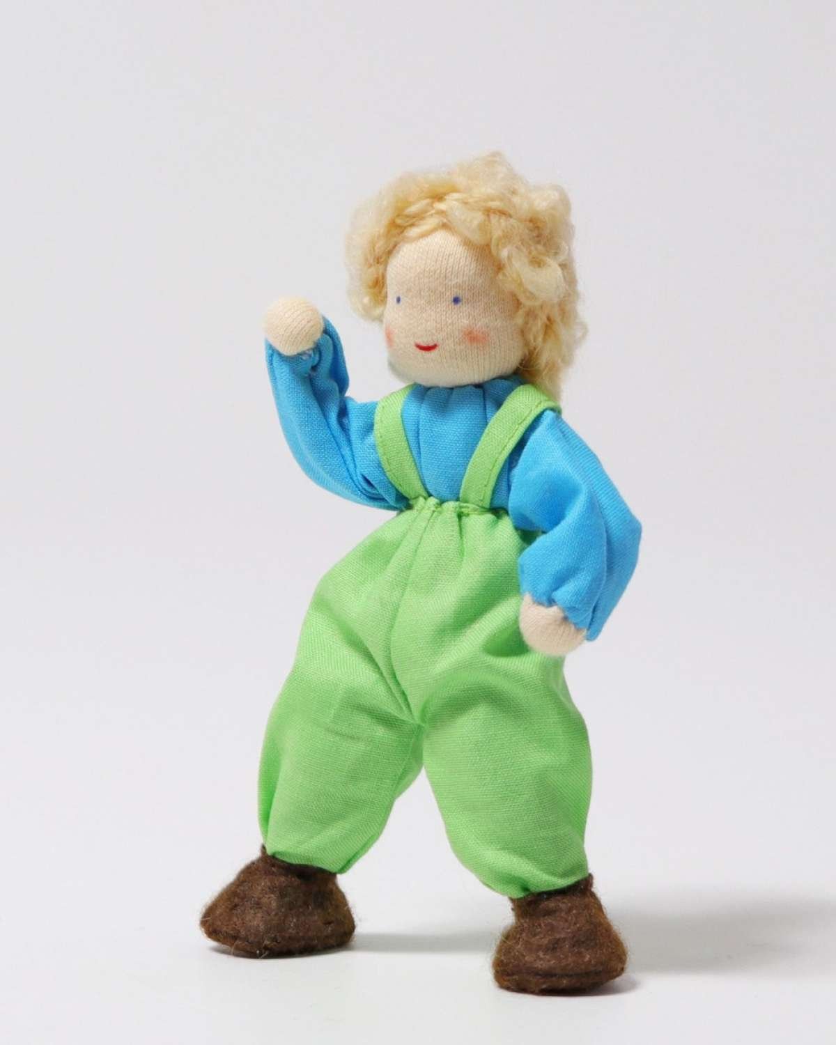 Dukke m/ fleksibel kropp – Liten 13cm – Håndlaget | Flexible Doll