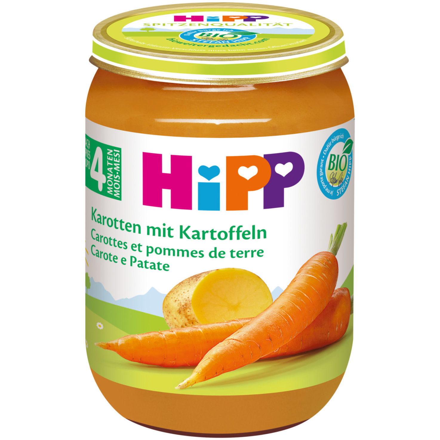 Hipp Bio Brei Früh-Karotten mit Kartoffeln 4+ Monate