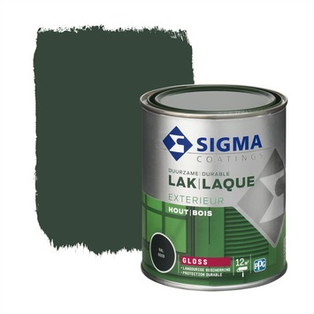 Sigma Exterieur buitenlak hoogglans RAL 6009 dennengroen 750 ml