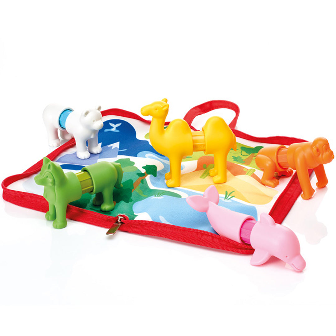 smartmax magnetisch puzzelspel - my first animals around the world